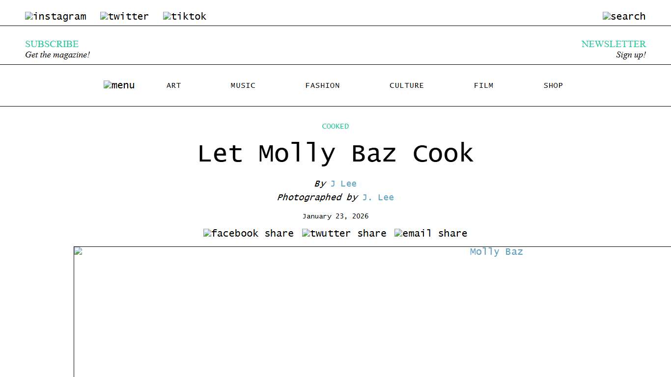 Let Molly Baz Cook