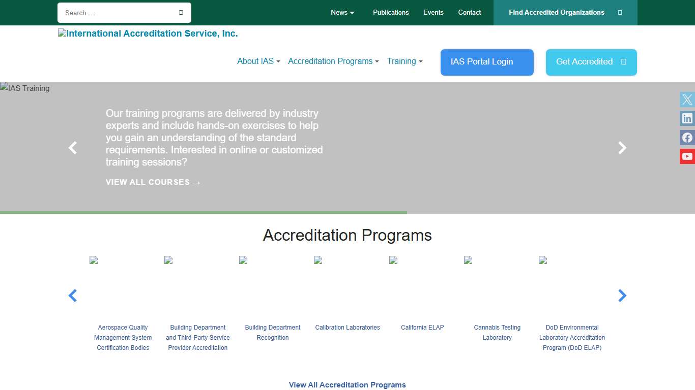 IAS: The International Accreditation Service